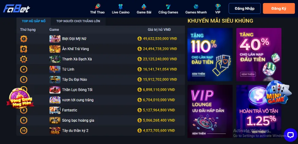 Thưởng nạp lần đầu PS991